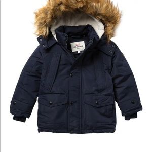 NEW Ben Sherman Parka with Faux Fur Hood